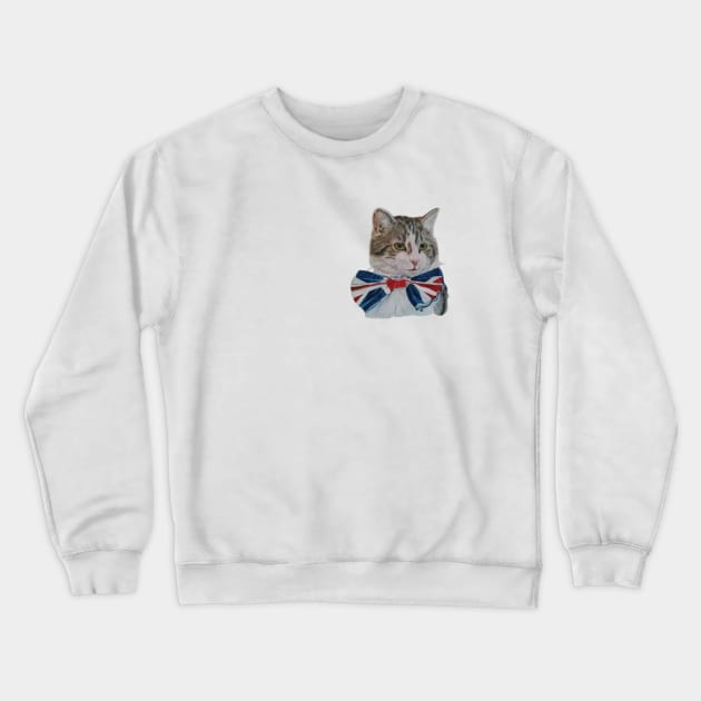 Larry the Cat Crewneck Sweatshirt by kazboart